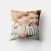 Coussin White Best Friend Photo Bridesmaid Invitation (Verso)