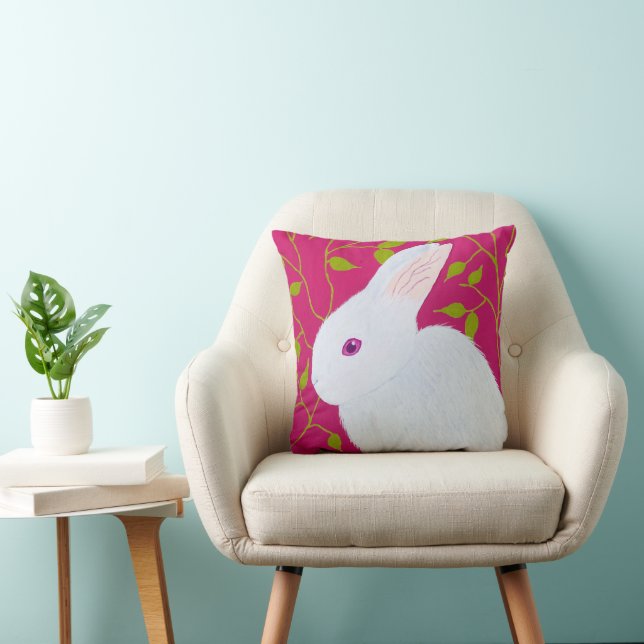 Coussin white rabbit (Chaise)