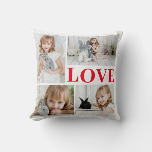 Coussin White Romantic Love Saint Valentin Photo