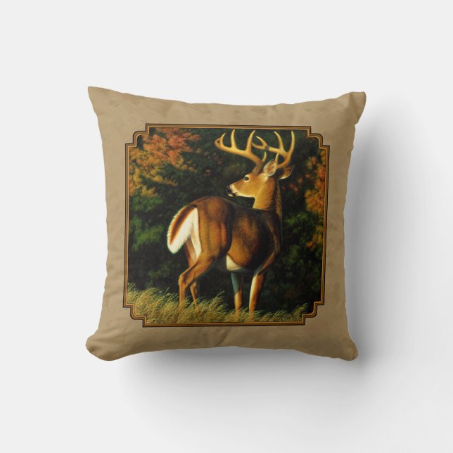 Coussin Whitetail Buck (Recto)