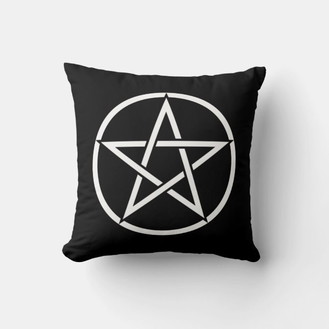 Coussin Wiccan et Magick Pentagram Pentacle - M1 (Recto)