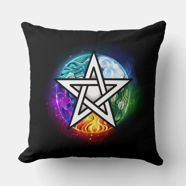 Coussin Wiccan pentagram (Recto)