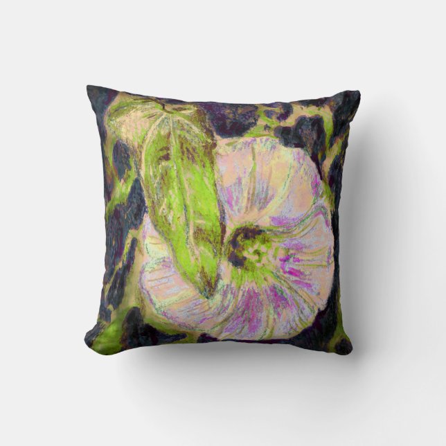 Coussin Wild Morning Glory par Alexandra Cook (Recto)