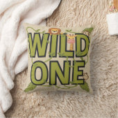 Coussin Wild One Jungle Thème Anniversaire Design (Couverture)