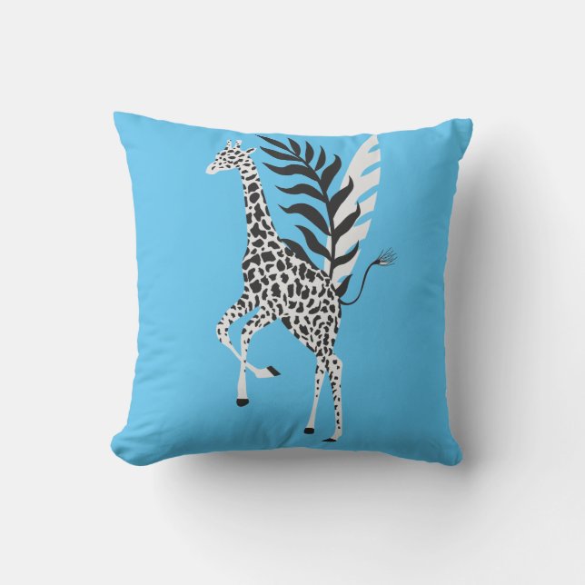 Coussin Wildlife Friendship - Giraffe Blue sky Kussen (Voorkant)