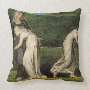 Coussin William Blake   Naomi suppliant Ruth et Orpah à