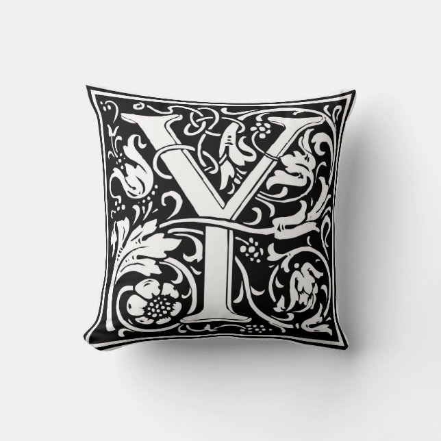 Coussin William Morris Alphabet "Y" (Recto)