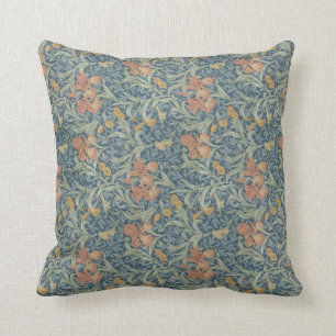 Coussin William Morris Art Décoratif Iris Motif