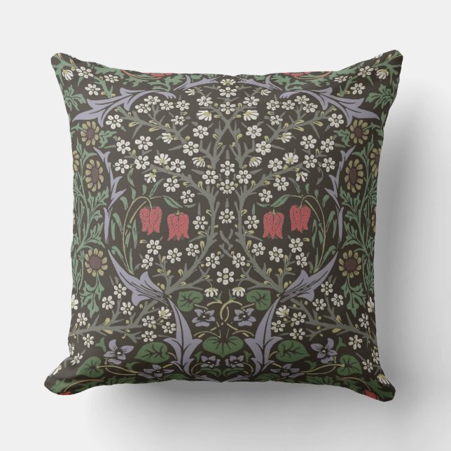 Coussin William Morris Blackthorn Tapestry Floral (Recto)