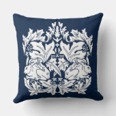 Coussin William Morris Brer Motif de lapin (Verso)