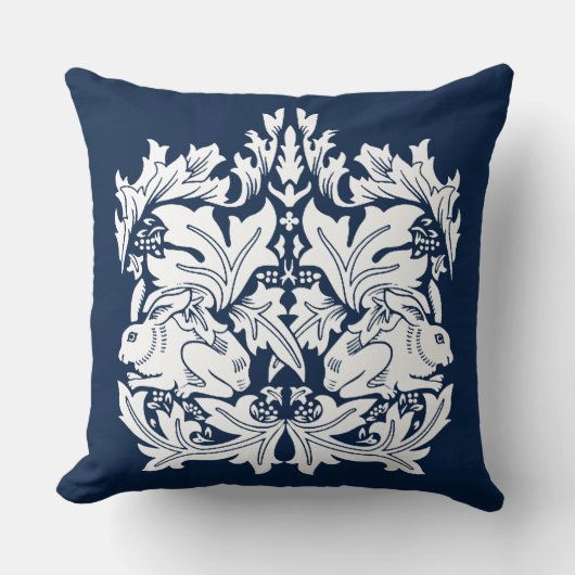 Coussin William Morris Brer Motif de lapin (Recto)