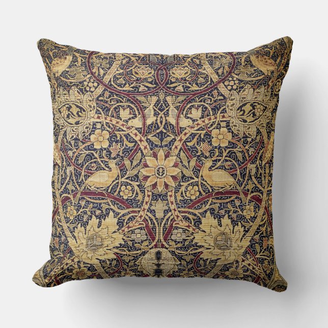Coussin William Morris Bullerswood Détails du tapis (Recto)