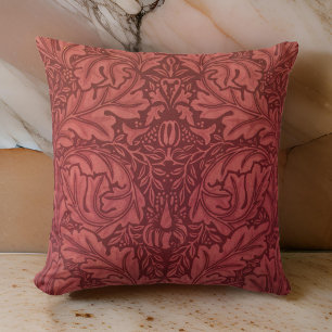 Coussin William * Morris Design Cranberry Burgundy