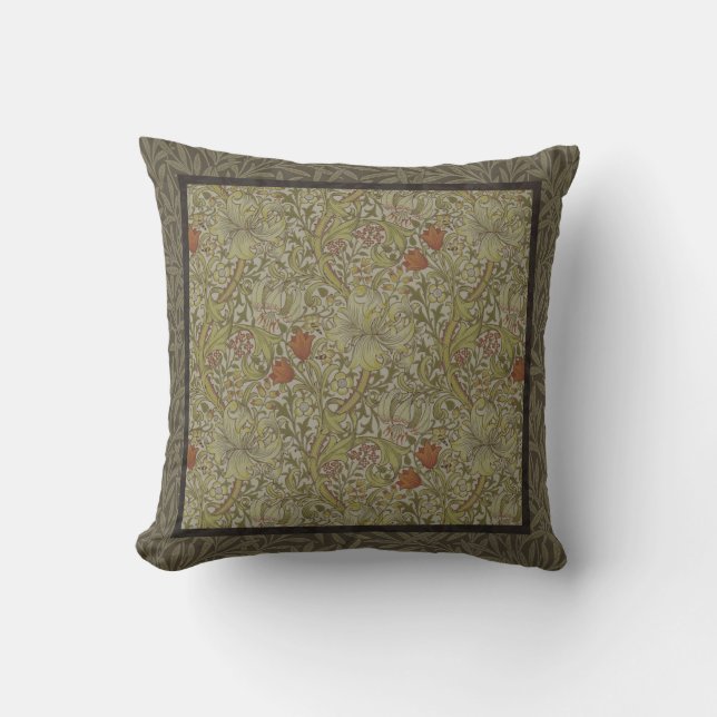 Coussin William Morris Floral Lys willow art design (Recto)