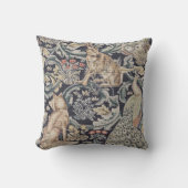 Coussin William Morris Forest Rabbit, Peacock et Fox (Recto)