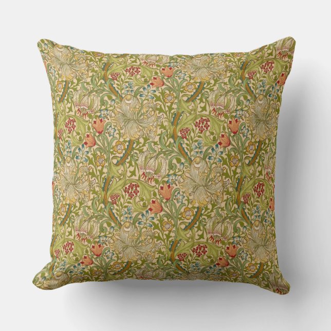 Coussin William Morris "Lily d'or" 2 (Recto)