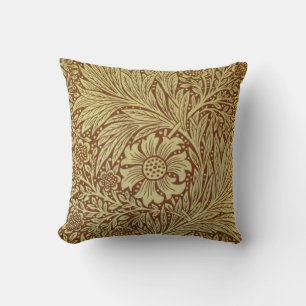 Coussin William Morris Marigold Motif de fleurs antiques