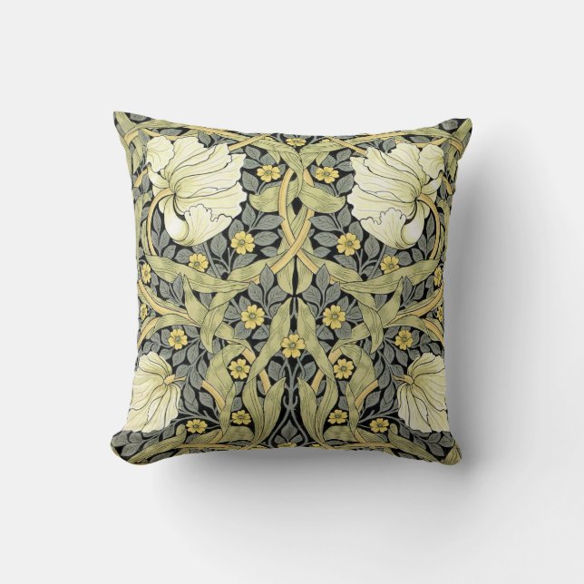Coussin William Morris Pimpernel Fond d'écran floral (Recto)