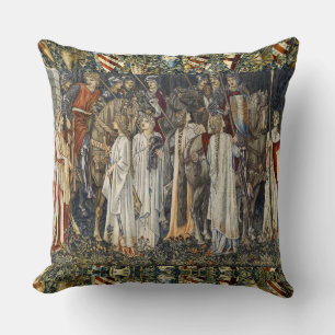 Coussin William Morris Quête du Graal : Bouclier de la For