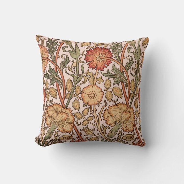 Coussin William Morris Rose Flower Fond d'écran Motif (Recto)