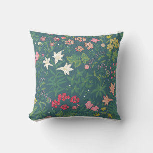Coussin William Morris Style Jardin de printemps motif flo