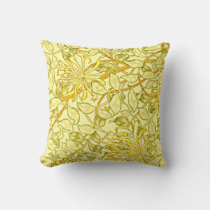 Coussin William Morris - Succès de miel en jaune