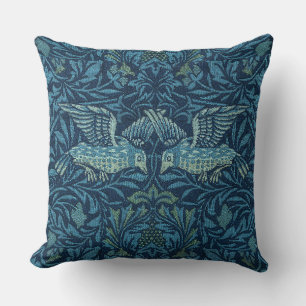 Coussin William Morris Vintage Bird Folid Blue