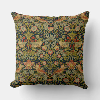 Coussin William Morris : Voleur de fraises Jetant l'oreill