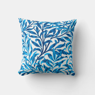 Coussin William Morris Willow Bough, Cobalt Blue & White