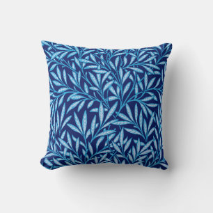 Coussin William Morris Willow Motif, Cobalt Blue