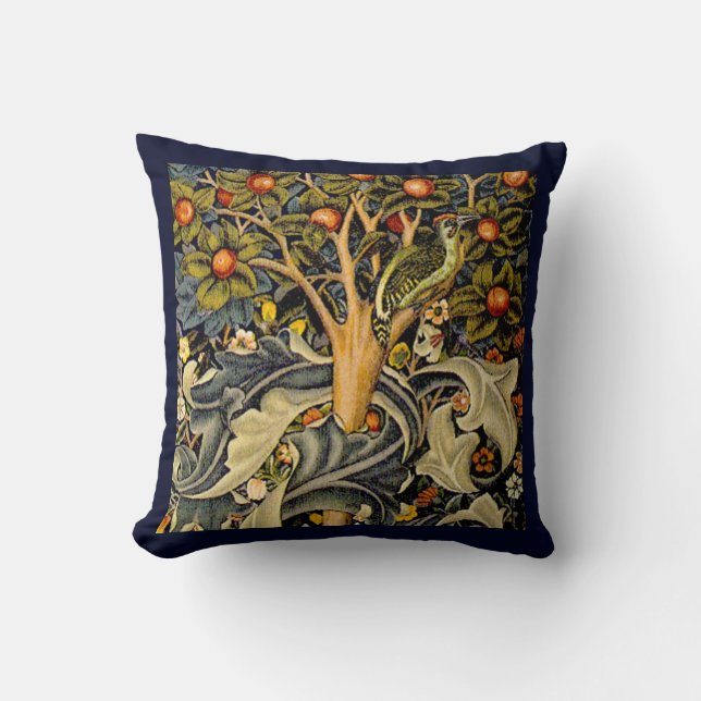 Coussin William Morris Woodpecker Tapestry Arts & Artisana (Recto)
