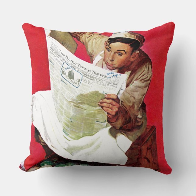 Coussin Willie Gillis sur K.P (Recto)