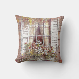 Coussin WIndows, Shutters, Fleurs, Printemps Beau