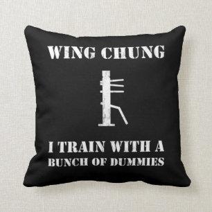 Coussin Wing Chun mannequin entraîneur en bois drôle de 