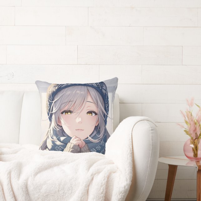 Coussin Winter angel throw pillow (Canapé)