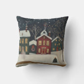 Coussin Winter Village Cozy Rustic Baby Shower Decor (Verso)