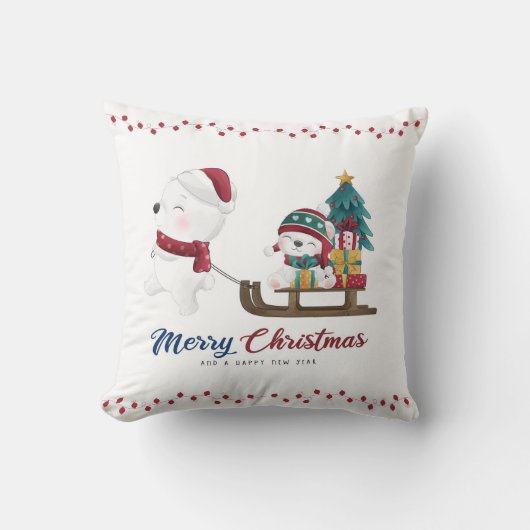 Coussin Winter Wonderland Pillow Cover | Holiday Vibes (Recto)