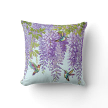 Wisteria Violette Et Colibris