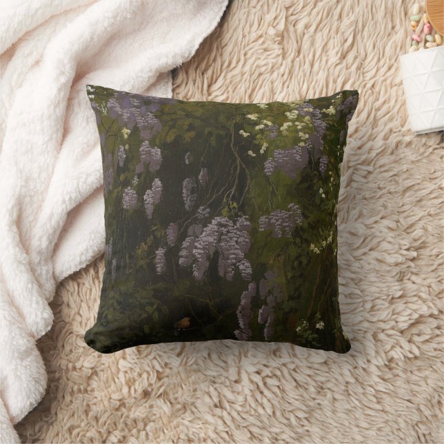 Coussin Wisterias en fleur - Composition florale (Couverture)