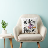 Coussin Witch, Please - Fun and Sassy Halloween Design (Chaise)