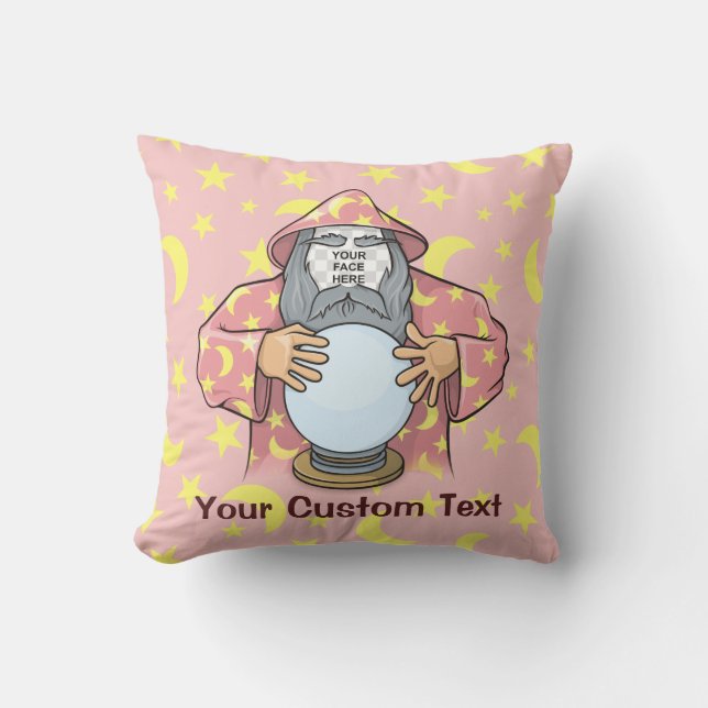 Coussin Wizard with your face (Recto)