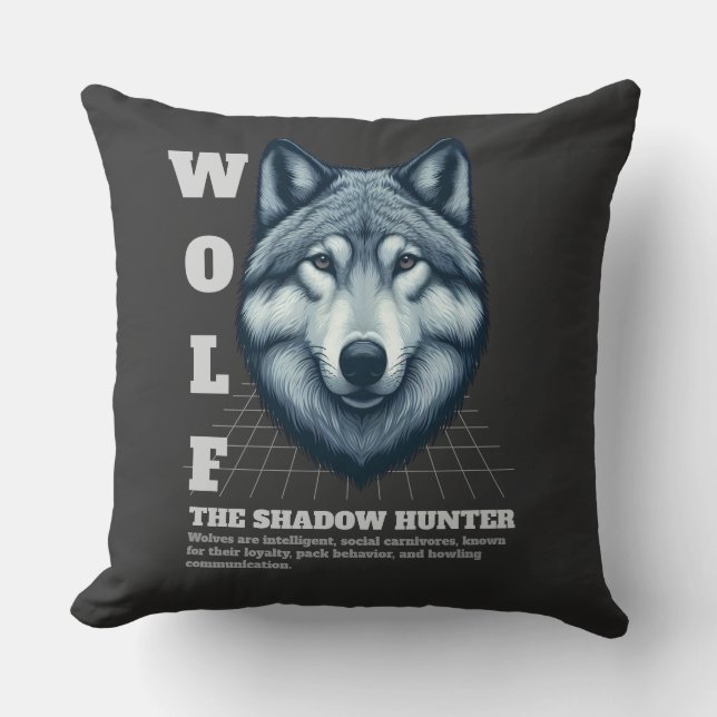 Coussin Wolf The Shadow Hunter (Recto)