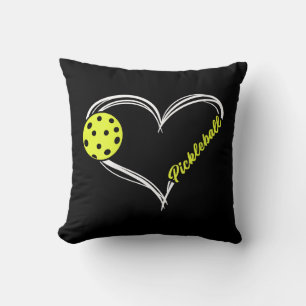 Coussin Womens Love Pickleball - mignon match de picklebal