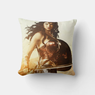 Coussin Wonder Woman Au coucher Du Soleil