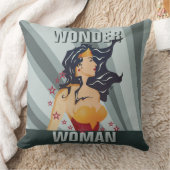 Coussin Wonder Woman Profil rétrospectif Sunburst (Couverture)