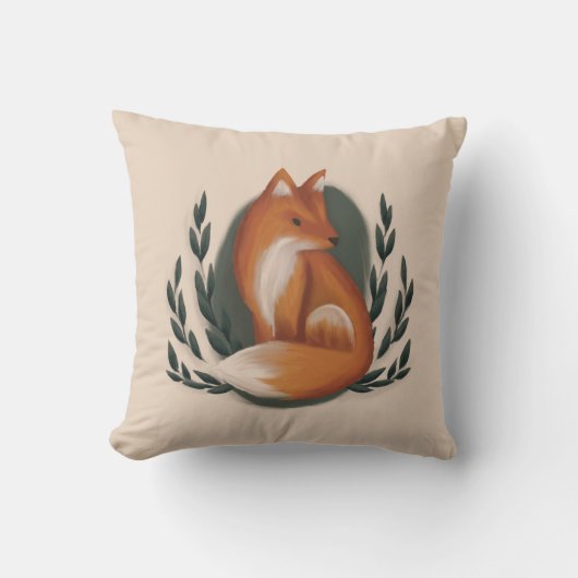 Coussin Woodland Fox Nursery Animal (Recto)