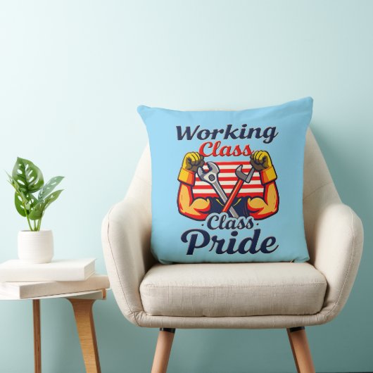 Coussin Working Class Pride Strong Arms Design (Chaise)
