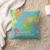 Coussin WorldMap_PillowCase (Couverture)