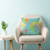 Coussin WorldMap_PillowCase (Chaise)