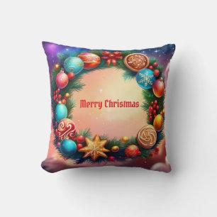 Coussin Wreath de Noël